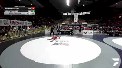 All Cadet Boys Freestyle Lower - 120 lbs Cons. Round 3 - Maddox Hazard, Sultana High School Wrestling vs Nodin Verdugo, Friendly Hills Wrestling Club