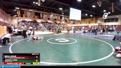 70 lbs Quarterfinal - Joseph Long, Poway Elite vs Beau Junge, Team Temecula Wrestling Club