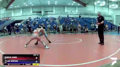 126 lbs Cons. Round 5 - Darius Ambs, MI vs Tyler Ineman, OH