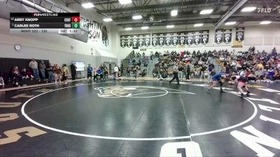 130 lbs Semifinal - Carlee Roth, Thunder Basin High School vs Abby Knopp, Central