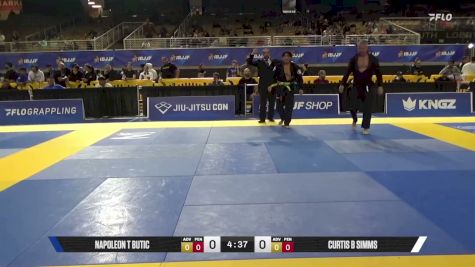 Curtis B Simms vs Napoleon T Butic 2026 Pan Jiu Jitsu IBJJF Championship