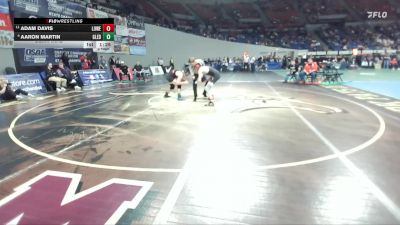 2A/1A Boys 144 Semifinal - Adam Davis, Lowell Boys vs Aaron Martin, Glendale Boys