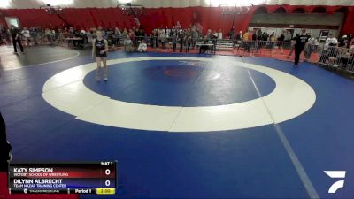 101 lbs Round 3 - Katy Simpson, Victory School Of Wrestling vs Dilynn Albrecht, Team Nazar Training Center