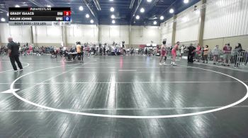 215 lbs Quarterfinal - Grady Isaacs, Spartan RTC @LHP vs Kaleb Johns, Wolf Pack Wrestling Club