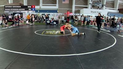 132 lbs Cons. Round 2 - Antonio Grooman, Wyoming vs Isaiah Peterson-Moore, California