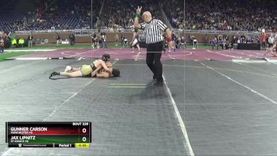 D4-157 lbs Cons. Round 2 - Gunner Carson, Manchester HS vs Jax Lipnitz, St Ignace HS