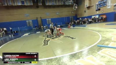 110lbs Champ. Round 4 - Libby Roberts, University (Girls) vs Larissa Fulton, Castle Rock (Girls)