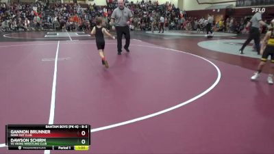 B-5 lbs Semifinal - Gannon Brunner, Indee Mat Club vs Dawson Schirm, VS Viking Wrestling Club