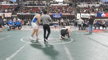 A - 285 lbs Champ. Round 1 - Kolton McCoy, Columbia Falls vs Tommy Lewis, Havre