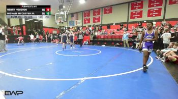 112 lbs Consi Of 4 - Henry Houston, Bartlesville vs Michael McClister Jr., Bartlesville