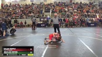 65 lbs Quarterfinal - Braylon Wetzel, Streaks Wrestling Club vs Dylan Temple, Monster Squad