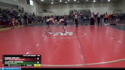 130 lbs Cons. Round 2 - Clayton Johnson, Waconia Wildcats vs Caden Wevley, West Central Wrestling Club