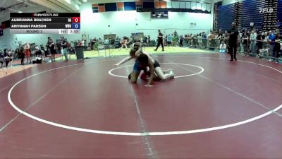 130 lbs Round 2 - Aubrianna Bracken, 84 Athletes vs Ariyanah Parson, Warmupgang Wrestling Club