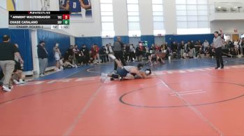 165 lbs Champ. Round 2 - Arment Waltenbaugh, The Hill School vs Chase Catalano, Xavier