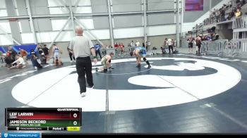 165 lbs Quarterfinal - Leif Larwin, COWA vs Jameson Beckord, Cruiser Wrestling Club