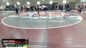 220 lbs Quarterfinal - Xavier Cardona, Omak vs Landon Bolson, Chiawana
