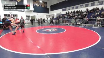 215 lbs 1st Place Match - Michael Baeza, San Dimas vs Kaden Curry, St. John Bosco