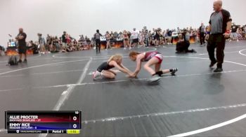 78 lbs Round 1 (8 Team) - Allie Procter, Backyard Brawlers vs Emmy Rice, Missouri Outlaws