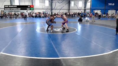 Silver 184 lbs Cons. Round 3 - Kael Morlock, Joliet Junior College vs Gianni Sutherland, Hawkeye Community College