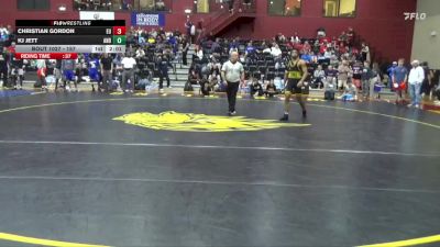 157 lbs Champ. Round 1 - Christian Gordon, Emmanuel College vs Kj Jett, Andrew College