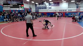 157 lbs Finals (2 Team) - Caidan Ronning, Wisconsin-Oshkosh vs Dylan Fritz, Mount St. Joseph