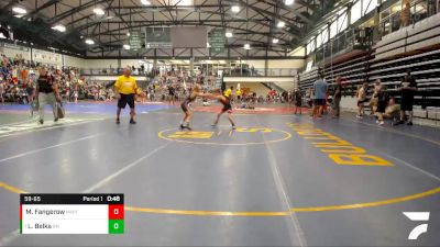 59-65 lbs Semifinal - Landon Belka, Martin Mean Machine vs Michael Fangerow, Lincoln Way Wrestling Club