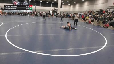 105 lbs Champ. Rd Of 16 - Noah Thomas, Collum Trained School Of Wrestling vs Isai Sanchez, Team Nazar Training Center