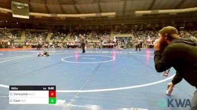 66 lbs Round Of 16 - Cooper Vansyckle, Bridge Creek Youth Wrestling vs Clayton Cast, Piedmont