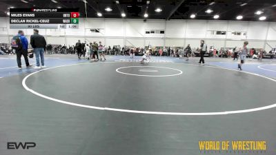 90 lbs Quarterfinal - Miles Evans, Untouchables 14U Black vs Declan Rickel-Ceuz, Washington 14U
