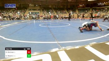 76 lbs Quarterfinal - BrocLee Butman, Eierman Elite vs Kace Moore, Collinsville Cardinal Youth Wrestling