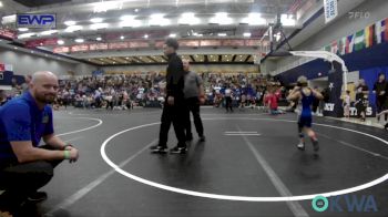 55 lbs Consi Of 4 - Boston Brooks, Winfield Youth Wrestling Club vs Eric Barkhimer, Choctaw Ironman Youth Wrestling