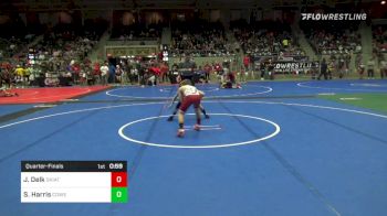 80 lbs Quarterfinal - Joey Delk, Skiatook Wrestling Club vs Shooter Harris, Coweta Tiger Wrestling