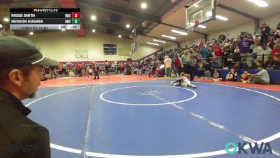 52 lbs Consi Of 16 #2 - Riggs Smith, Bartlesville Wrestling Club vs Hudson Hughes, Berryhill Wrestling Club