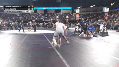 190 lbs Consi Of 8 #2 - Aubreyelle Baeza, San Dimas (SS) vs Diana Duarte, San Marcos (SD)