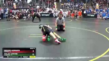 54 lbs Round 3 (4 Team) - Nolan LeFevre, Clarkston vs Brooks Horwath, Davison