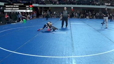 50 lbs Round 2 - Braxton Kilker, No Limit Wrestling Club vs Everett Kruger, Waseca
