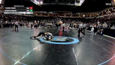 4A 139 lbs Champ. Round 1 - Aiden Perez, Deming vs Ashdyn Urban, Ruidoso
