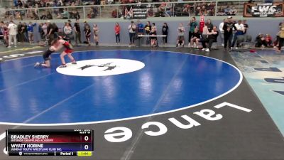 77 lbs Cons. Semi - Wyatt Horine, Juneau Youth Wrestling Club Inc. vs Bradley Sherry, Interior Grappling Academy