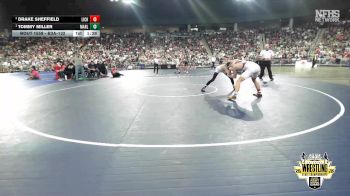 B3A-132 lbs 1st Place Match - Tommy Miller, Marlow vs Drake Sheffield, Lincoln Christian