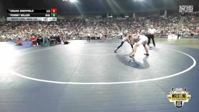 B3A-132 lbs 1st Place Match - Tommy Miller, Marlow vs Drake Sheffield, Lincoln Christian
