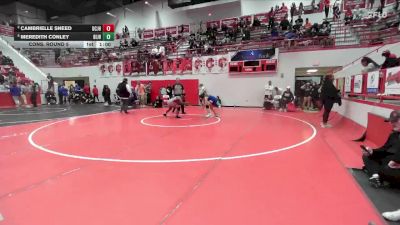 JH 145 lbs Cons. Round 5 - Cambrielle Sneed, DEL CITY JH vs Meredith Conley, Bixby JH