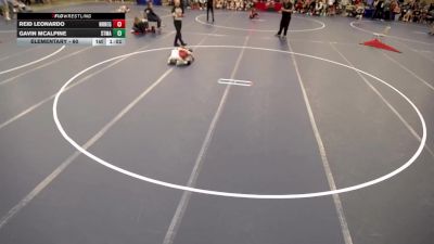 Elementary - 60 lbs Gavin McAlpine, STMA vs Reid Leonardo, NRHEG