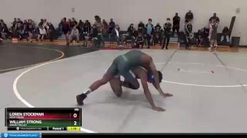 122 lbs Semifinal - Loren Stockman, Holy Cross vs William Strong, Green Valley