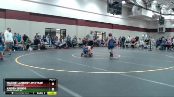 102-112 lbs Round 1 - Kaiden Bonds, Owen County WC vs Maggie Lambert-Whitaker, Perry Meridian WC