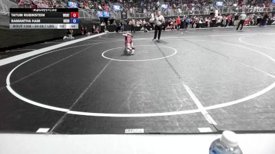 54-58.7 lbs Round Of 16 - Tatum Rubinstein, Wentzville Wrestling Federation vs Samantha Ham, Nebraska Wrestling Academy