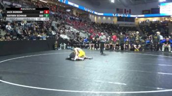 126 lbs Semis - Hayden Schwab, Don Bosco vs Jack Border, Hinton