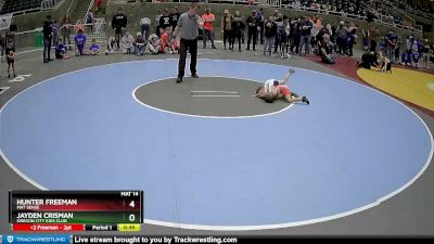 43 lbs 1st Place Match - Hunter Freeman, Mat Sense vs Jayden Crisman, Oregon City Kids Club