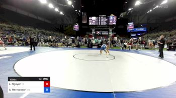 100 lbs Cons 16 #1 - Lauren Nguyen, California vs Amelia Hermanson, Minnesota