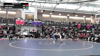 132 lbs Round Of 16 - Luke Savage, Cheshire vs Matt Bray, Brookfield/Shepaug