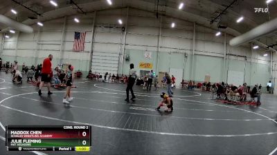 65 lbs Cons. Round 2 - Julie Fleming, Mat Assassins vs Maddox Chen, Scanlan Wrestling Academy